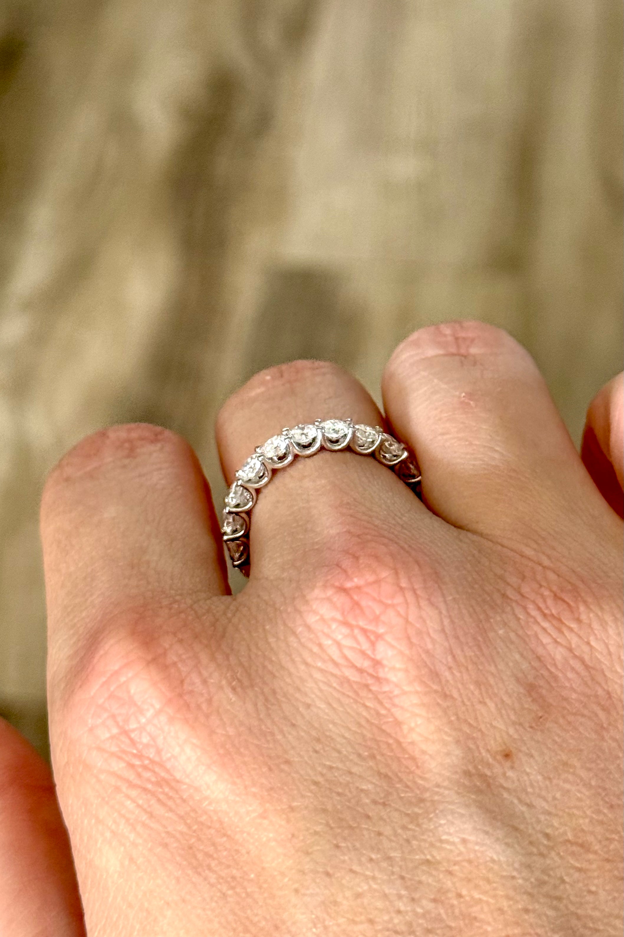Round Brilliant Eternity Band - Lab Grown