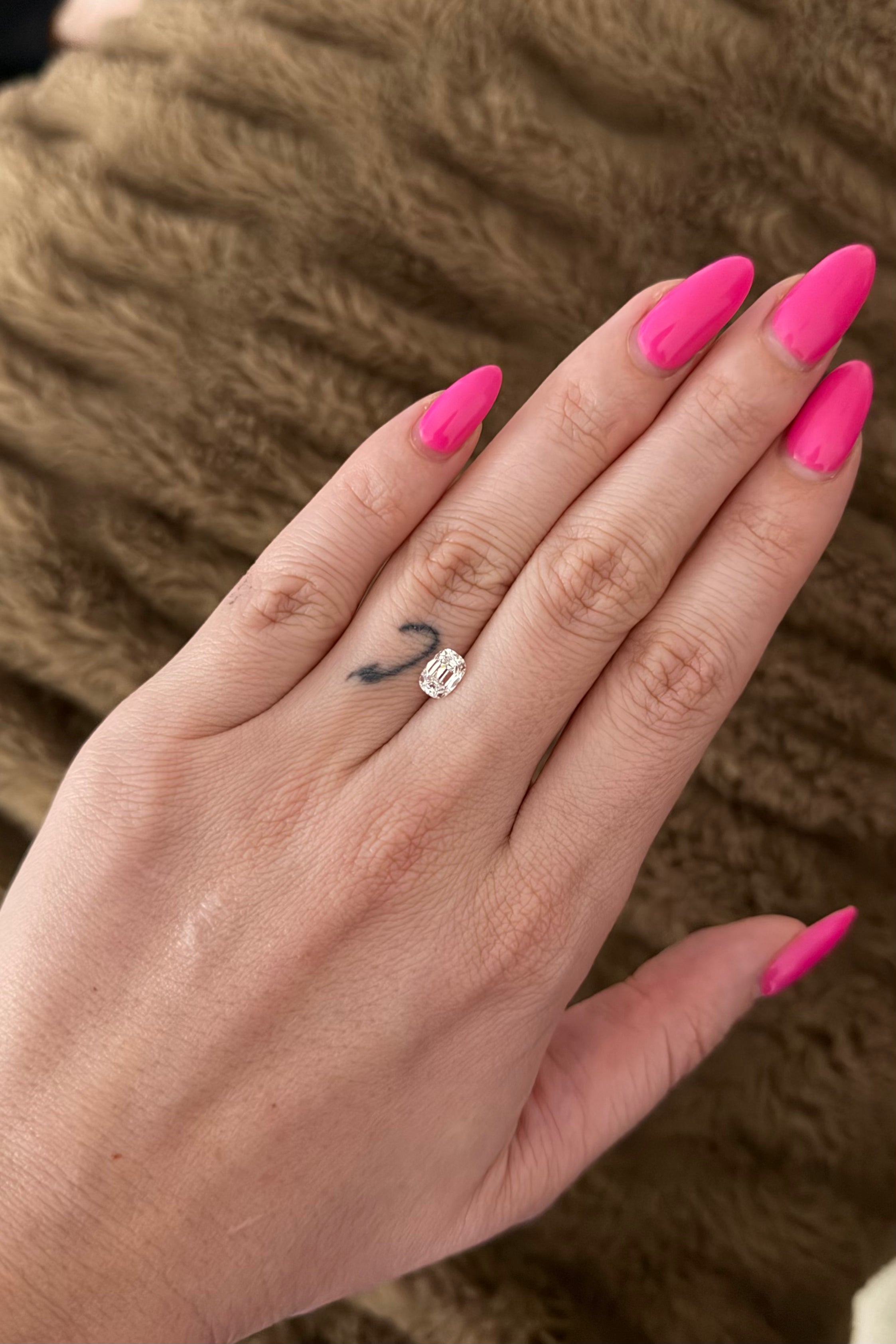 1.09 Carat Antique Style Cushion - Lab Diamond