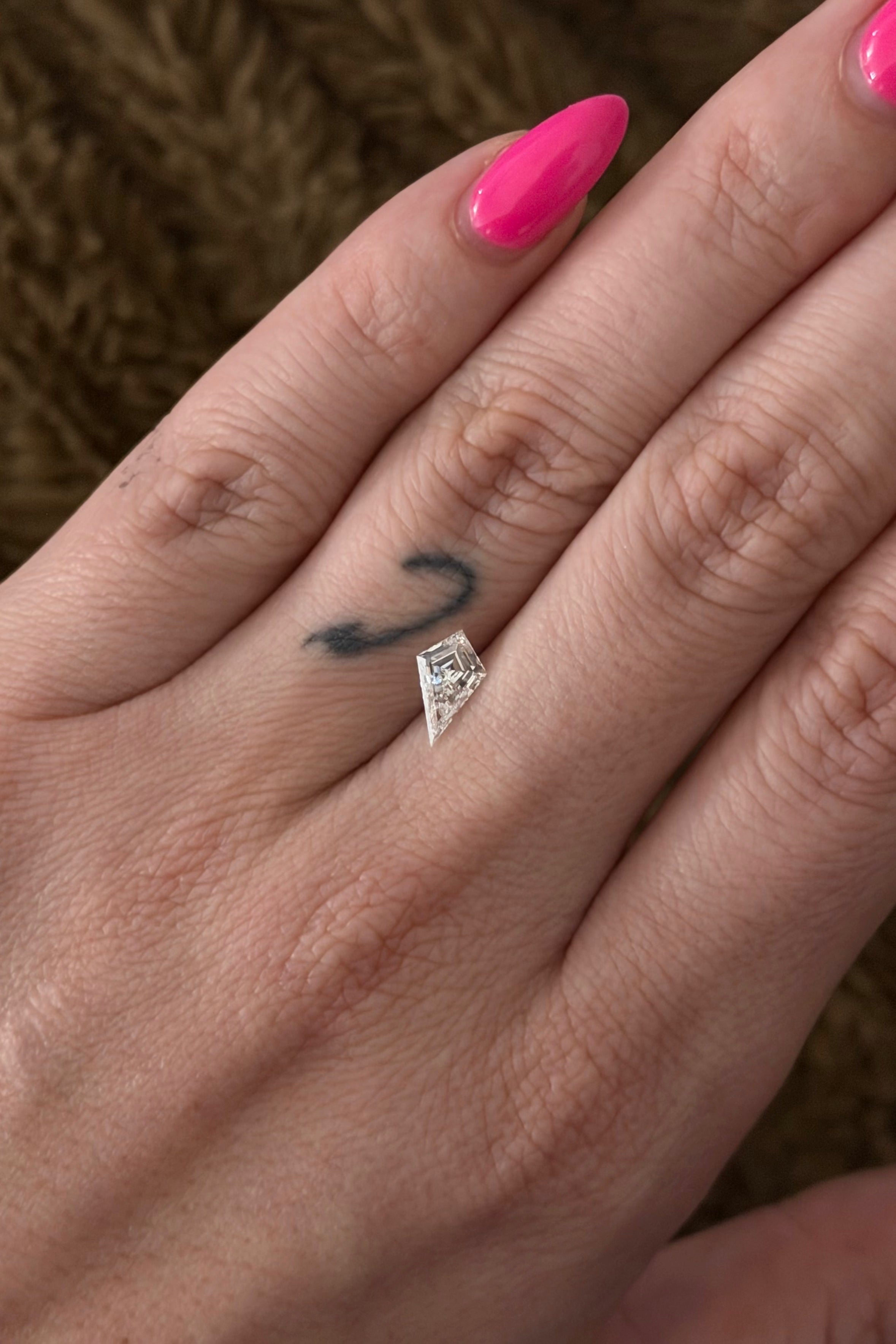 0.88 Carat Step Cut Kite - Lab Diamond