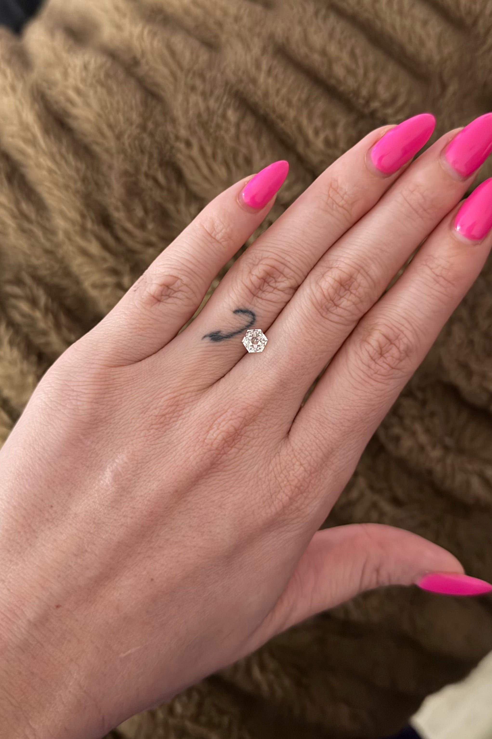 1.01 Carat Hexagonal Modified Brilliant - Lab Diamond