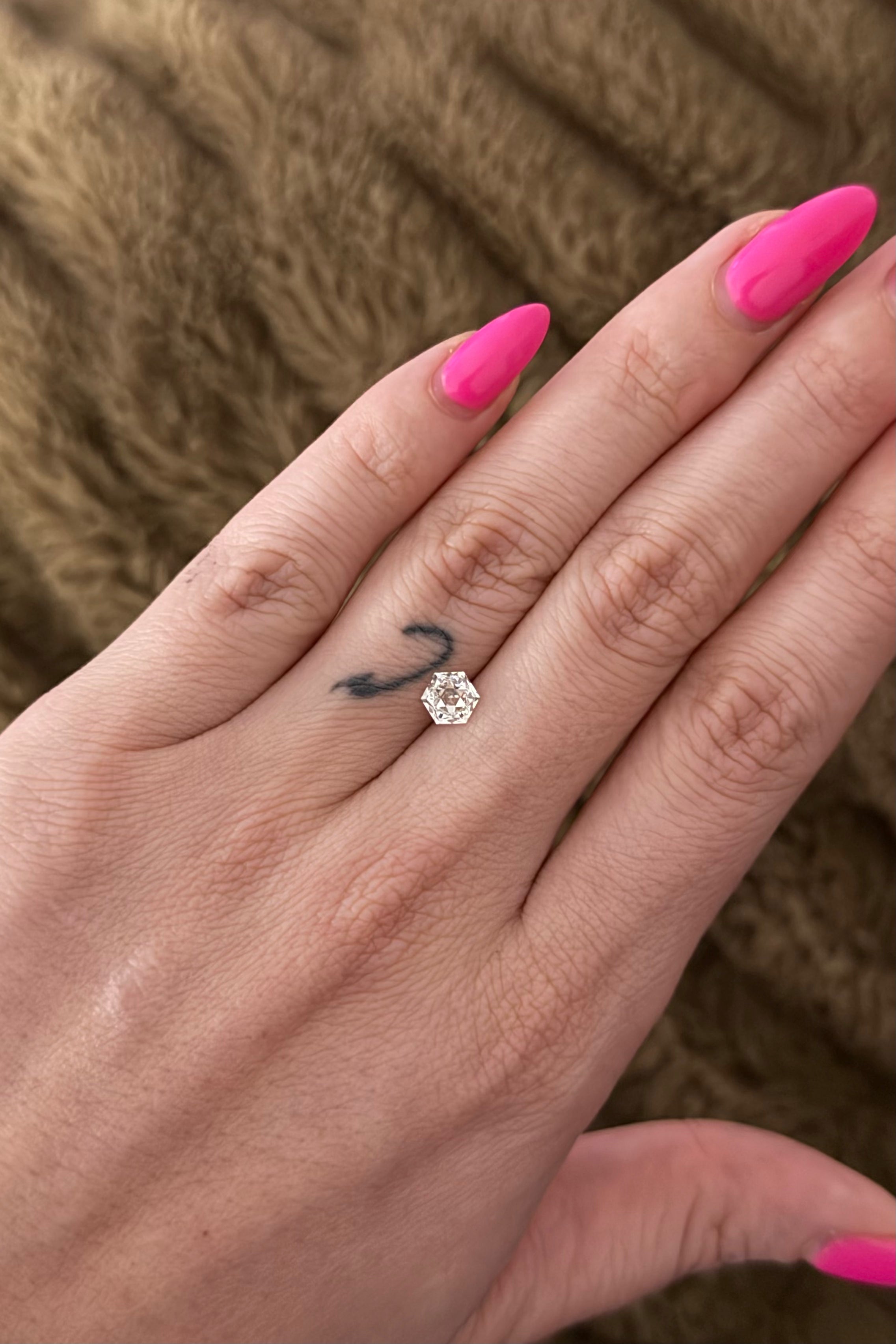 1.01 Carat Hexagonal Modified Brilliant - Lab Diamond