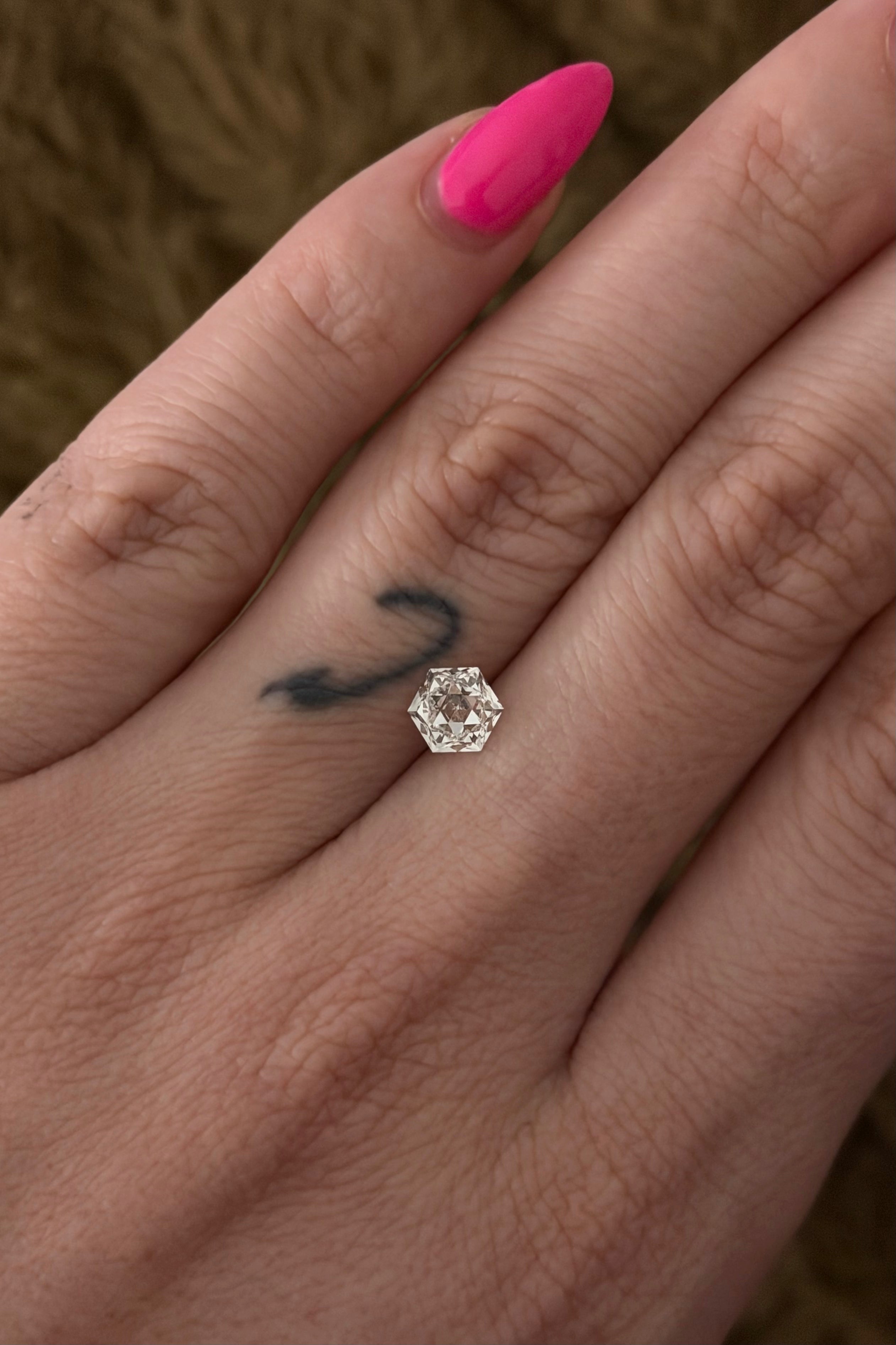 1.01 Carat Hexagonal Modified Brilliant - Lab Diamond